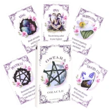 Spring Equinox Oracle Cards: Ancient Divination Cards For Spiritual Guidance And Intuitive Awakening, 20 Mini Cards, English Guidebook, Card Game - Multicolor - View 6