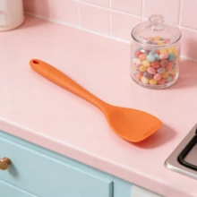 Silicone Spatula Spoon Set, Heat Resistant Rubber Spoonula, Seamless Non-Stick Flexible Scrapers For Baking/Cooking Mixing Tool, Dishwasher Kitchen Utensils, Choose 2 Or 4 Packs (Red/Pink/Orange/Blue) - Orange - View 12