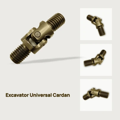 Excavator Universal Cardan Joint - Work With Cab Pilot Handle,Compatiable With Komatsu Hitachi Case Hyunda Sany XCMG Yanmar Kubota Equipment.