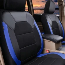 1前座/2前座組/5座全套汽車座椅套,透氣網布 & PU皮革,相容安全氣囊,防滑防水座椅保護套,全包圍座椅墊套,內飾裝飾,適用於轎車 SUV 卡車廂車,四季通用汽車配件 - 座椅套 - 查看 6