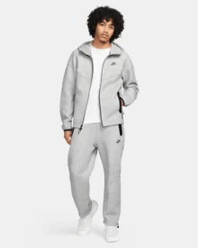 Nike Sportswear Tech Fleece Windrunner Full Zip Hoodie 'Dark Grey Heather/Black' - Xem 10