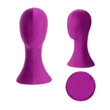 CHUAN SHANG Wig Head Stand Mannequin Head Hat Display Stand Velvet Wig Holder For Mask, Headdress, Necklace - View 10