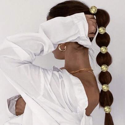 4 chiếc dây buộc tóc bằng cao su nhỏ đơn giản, độ đàn hồi cao, thân thiện với tóc, dùng để buộc tóc đuôi ngựa thấp và các loại băng đô khác, rất cần thiết khi trở lại trường học.