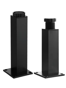 4pcs Aluminum Alloy TV Cabinet Feet, Sofa Coffee Table Support Legs, Bathroom Cabinet Feet, Shoe Cabinet Furniture Legs, Table Legs, Bed Feet Riser Pads - Multicolor - View 4