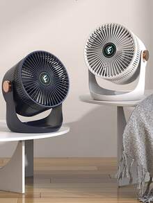 Desktop Fan, Small Air Circulating Fan For Office, Dorm, Bedroom, Wall-Mounted, Quiet, Plug-In,Outdoor,Garden,Travel Essentials,Portable Essentials,Beach Essentials,Graduation Season,Commencement,Graduation Ceremony,Graduation Gift,Graduation Present,Graduation Gift,Graduation Present,Congrats Grad,Congratulations Graduate,Valedictorian,Finish School,Graduation Party,Outdoor Essentials,Travel Portable,Hiking Essentials,Camping Essentials,Portable Tools,Summer Essentials ,Summer Portable - Multicolor - View 2