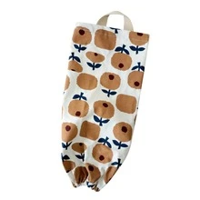 1pc 6*18*37cm Fabric Storage Bag, Kitchen Trash Bag, Wall-Mounted Plastic Bag Holder, Office/Home/Car Use - View 12