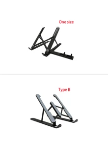 Soporte portátil ajustable para computadora portátil con almohadilla de enfriamiento, plegable y duradero, soporte universal para teléfono de escritorio, esencial para el escritorio de la oficina, alivia efectivamente la fatiga del cuello y mejora la comodidad del trabajo. Adecuado para el hogar, la oficina y los viajes. Ligero y portátil, le ayuda a crear un entorno de trabajo eficiente y cómodo. Accesorio de oficina esencial. Disponible en múltiples estilos. Electrónica/Electrónica de oficina. - Multicolor - Ver 2