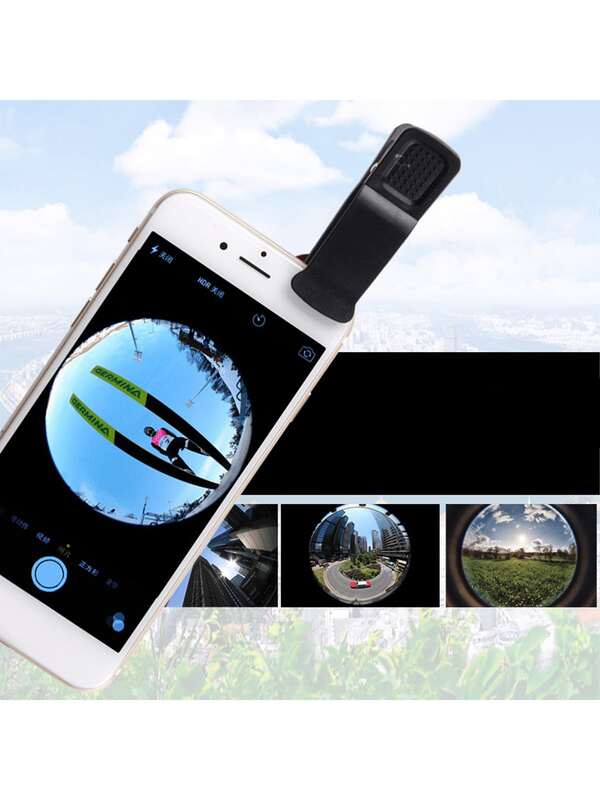 3-In-1 Camera Lens Clip Set, Includes Wide Angle, Macro, Fisheye Lenses And External SLR Magnifier, Ideal For Macro And Wide Angle Photography, Also Suitable As Christmas Decoration