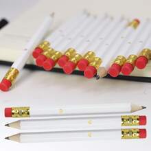 200pcs Gold Foil Heart Shaped Mini Pencils, Wedding Pencils, Wedding Party Pencils, Wedding Game Pencils, Valentine's Day Gifts, Mini Pencils In White, Pink, Black, Green - Gold Foil Heart - View 5