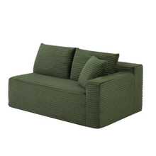 Modular Sofa Combo, L-Shaped Sofa, Three-Seater Sofa, Memory Sponge Modular Sofa Combo, Living Room Sofa, Clouds Sofa, Sofa With Extra-Large Princess Chair - Green - View 5