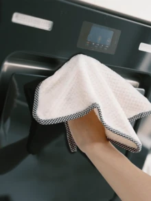 10件隨機顏色珊瑚絨家用手帕小方巾，吸水柔軟家用清潔抹布，浴室用品，洗碗布，廚房家用清潔布 - 彩色 - 查看 5