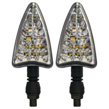 Tecnomoto Motorcycle Lights - BLUE - View 1