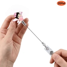 2D Cartoon Retractable Easy Clip, Grim Reaper Unicorn Cat ID Badge Holder, Nurse Doctor Teacher Work Badge Lanyard - One Size Fits All - View 6