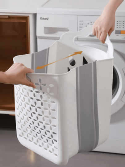 1 pieza Cesta de almacenamiento plegable y plegable montada en la pared, ahorradora de espacio, hueca, portátil, organizadora para ropa, juguetes, aperitivos, ganchos, uso doméstico, baño, cocina, versátil, compacta, ligera, fácil de instalar, ideal para espacios pequeños, organización de armarios, escritorio, despensa, lavandería, estantería de baño, perfecta para dormitorios, apartamentos, autocaravanas, garaje, entrada, debajo del fregadero, para usar en la sala de estar, dormitorio, armario, gabinete de cocina, área de lavandería para un almacenamiento ordenado y un acceso rápido, conveniencia diaria, diseño de apertura frontal para un acceso y alcance rápidos, construcción resistente, montaje ajustable, organizador de uso múltiple para el hogar, la oficina y espacios de viaje amigables