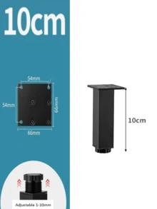 4pcs Aluminum Alloy TV Cabinet Feet, Sofa Coffee Table Support Legs, Bathroom Cabinet Feet, Shoe Cabinet Furniture Legs, Table Legs, Bed Feet Riser Pads - Multicolor - View 11