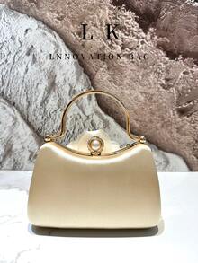 1件装花卉图案派对手拿包，时尚设计斜挎包，女士晚宴婚礼手拿包 - 彩色 - 查看 4