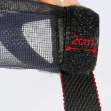 Family-Proof Double Zipper Insect Screen Curtain, Keep Bugs Out While Letting Fresh Air In, Breathable PP Mesh For Bedroom Windows & Greenhouse - Black - View 4