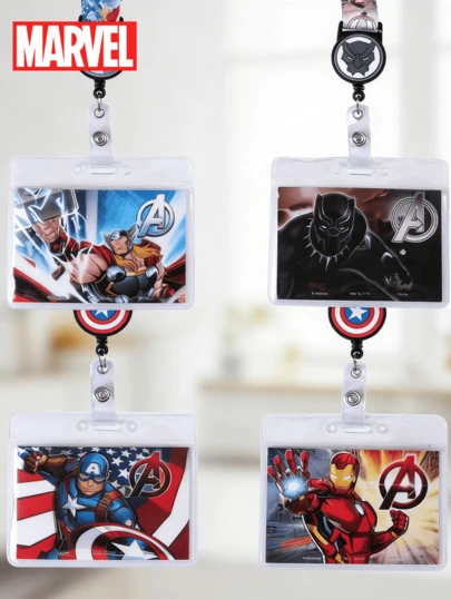 Monogram 1 chiếc dây đeo thẻ ID chính hãng Marvel – Avengers Thor, Iron Man, Loki, Punisher, màu đỏ, chống nước và bền, quà tặng sưu tầm lý tưởng cho Ngày Valentine, Năm mới và Sinh nhật, hoàn hảo cho bạn bè và gia đình.
