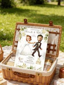 1/5/10pcs Wedding Invitation, Personalized Custom Face Invitations, Simple Invitation, Christening, DIY Invitations, Wedding Invitations, Customized Invitations, Party Invitation, New Design Covers, For Wedding Bridal Shower Engagement Baby Shower Gender Reveal Birthday Christening Party Events - Multicolor - View 6