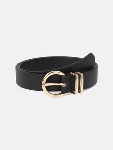 1pc Solid Color Casual PU (Polyurethane) Decorative Belt For Women, Suitable For Daily Wear, Yellow - A - View 20