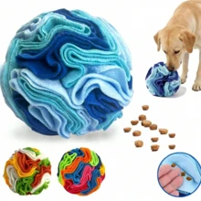 Interactive Dog Snuffle Ball - Dog Toy, Keeps Dogs Busy, Can Be Filled With Treats To Exercise Dog's Sense Of Smell And Slow Down Eating Speed - Blue - View 1
