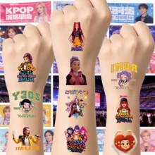 80pcs/4packs K-Pop Witch Girl Group Y2K Style Stickers, Cute Cartoon Vinyl Stickers Suitable For Water Bottles [Random Styles] - Multicolor - View 2