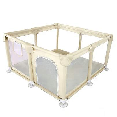 1 pièce Barrière de jeu portable pour enfants, parc de jeu bébé d'intérieur, barrière de pour salon, 120x120cm
