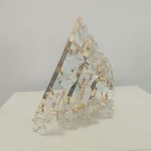 DIY Manual Assembly Crystal Chandelier - Modern Layered Lampshade With Crystal Layers, Tower Shade Compatible For, Assembly (Crystal Parts) - French Gold - View 6