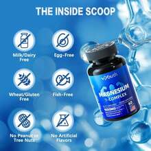 Viyouth 7 In 1 Magnesium Complex | High Absorption | 1000mg Magnesium + Vitamin, Zinc | 60 Capsules - Gluten-Free, Non-GMO, Dietary, Healthcare Supplement [Free Shipping](2026 Latest Version) - 1PCS - 查看 2
