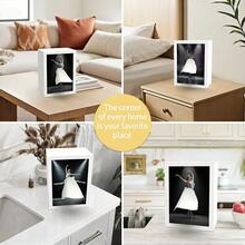 1个带LED灯的多功能纸巾盒，配有可更换的裙边和相框，图案可定制。 - 1PC - 查看 8