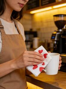 1 Roll Of Toilet Paper With Heart Patterns, Household Toilet Paper, Heart-Patterned Toilet Paper For Bathrooms, Novel Gifts, Household Cleaning Supplies, Party Supplies, Holiday Gifts - Love - View 4