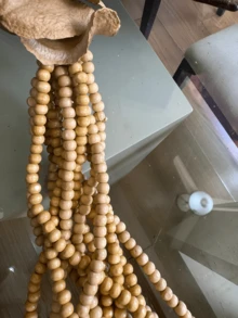 Decorative Home Necklace With Frog Mouth Shell And Wooden Beads. - 1PC - Xem 4