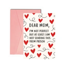 1 Cute "Mom" Greeting Card | Perfect For Mother's Day, Housewarming, Birthday Celebrations, And Warm Family Greeting Cards, Made Of Paper Material - Multicolor - View 12