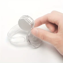 2/4/6/8/10/12pcs Transparent Child Safety Locks - Adjustable Drawer Cabinet Door Fridge Locks, No Drilling Required, Anti-Theft Design, Multi-Angle Flexible, 145mm Length, Plastic Material, Non-Destructive Installation, Furniture Protection, Modern Safety Locks - Clear - View 7