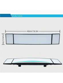 Car Rear View Mirror, 12" Wide Angle Panoramic Rearview Mirror, Universal Clip-On Interior Mirror For Cars, SUVs, Trucks - Wide-angle Car Rearview Mirror - View 8