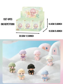 DIMOO JOURNAL OF NEW LIFE SERIES PVC PLUSH KEYCHAIN BLIND BOX, DIMOO Fan Plush Keychain Blind Box Collection, Cute Plush Doll Blind Box, Collectible, Surprise Gift, Party Decoration, Birthday And Christmas Gift, Plush Figurine - Multicolor - View 10