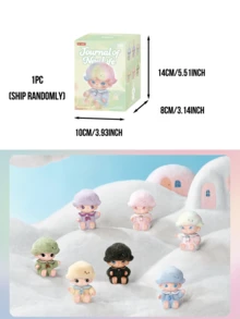 DIMOO JOURNAL OF NEW LIFE SERIES PVC PLUSH KEYCHAIN BLIND BOX, DIMOO Fan Plush Keychain Blind Box Collection, Cute Plush Doll Blind Box, Collectible, Surprise Gift, Party Decoration, Birthday And Christmas Gift, Plush Figurine - Multicolor - View 9