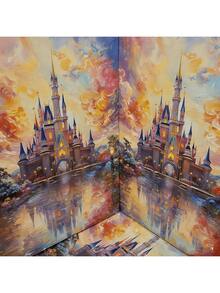 1000片纸质拼图，风景油画风格，缓解压力，益智解压 - 彩色 - 查看 9