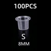 S/M/L Disposable Tattoo Ink Cups, Plastic Pigment Transparent Containers, Tattoo Supplies - Clear - View 11