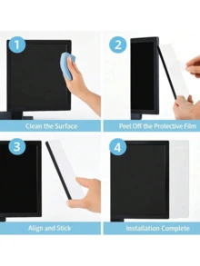 Office Desk Accessories Computer Monitor Memo Board Memo Clip Neutral Home Decor Cork Board Desktop Supplies Adhesive Sticky Note Holder Women Men Decor Essentials Cute Storage Organizer Practical Tool Aesthetic Decorative Gift - Rectangle - View 6