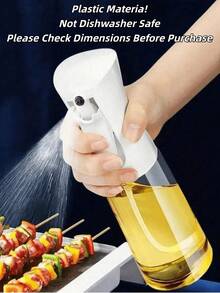 1pc PP Material Oil Sprayer. Please Do Not Put In Dishwasher To Avoid Deformation Affecting Use. When Using This Oil Sprayer In Winter, Note That High-Density Fats (Such As Olive Oil) May Affect The Normal Use Of The Oil Sprayer. - View 8