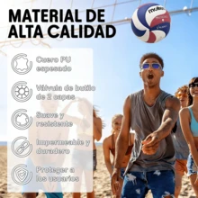 V5m 5000 Voleibol, Para Hombres Y Mujeres, Número 5 - Púrpura malva - Ver 2