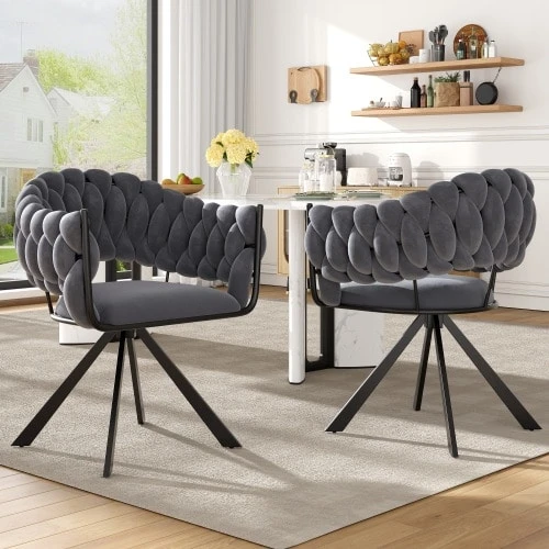 Dining Chairs - Grey - View 1