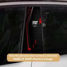 1pc SPORT Printed Premium B-Pillar Vinyl Sticker Set, Scratch-Resistant Decal Suitable For Various Models, Glass, Metal, Plastic - A - View 5