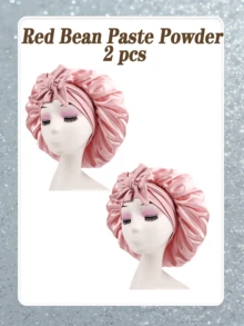 Silk Sleep Cap For Ladies, Satin Sleep Cap Oversized Curly Hair Sleep Cap With Elasticated Ties, Available In Various Colours  Spring/Summer Fashion Colour Combinations  Essential Hair Care Accessory For Home And Travel  Soft To The Touch   Exceptional Valu - 彩色 - 查看 14