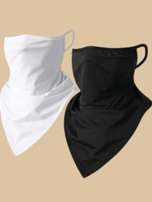 Scarf Mask With Ear Hanging UV Protection Neck Mask Scarf For Men And Women - Windproof Neck Mask Headscarf Neck Warmer Mask - Multicolor - View 9