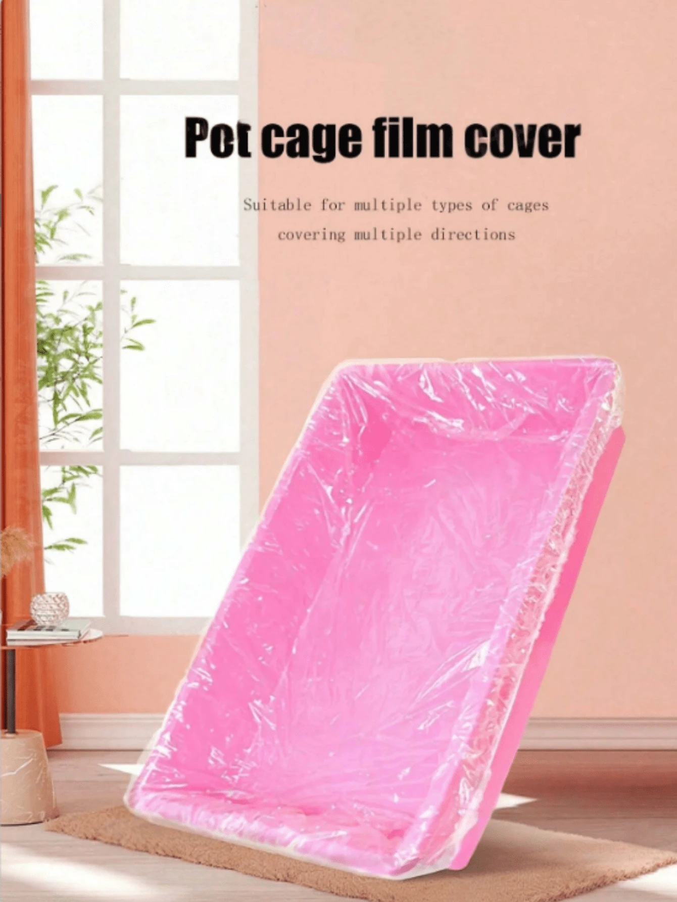 50pcs Disposable Plastic Lining Sheets, Suitable For Pet/Toilet Pads, Bird/Rabbit Cages, Cat Litter Bags, Dog Pee Pads And Cleaning Mats - White - View 1