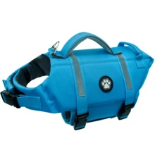 Dog Life Jacket, Small High Buoyancy Dog Life Jacket For Swimming, Rowing, Reflective Dog Swimming Vest, With Upgraded Rescue Handle And High Buoyancy Pet Swimsuit - Blue - View 20