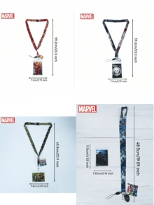 Monogram 1PC Marvel Officially Licensed Lanyard ID Card Holder – Avengers Thor Iron Man  Punisher Red Waterproof & Durable Collectible Gift For Valentine's Day New Year & Birthday Perfect For Friends And Family - 1 Pc - View 3
