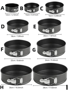 1pc 8-Inch Non-Stick Detachable Bottom Round Cake Mold, Non-Stick Baking Pan, Silicone Mold, Anti-Rust Oxidized Surface, Even Heating, Easy To Clean, Suitable For Electric Pressure Cooker, Microwave Oven, Oven, Air Fryer And Various Baking Tools, Baking And Pastries, Silicone Air Fryer Mold, Silicone Pastry Mold, Dumpling Extrusion - Multicolor a - View 9
